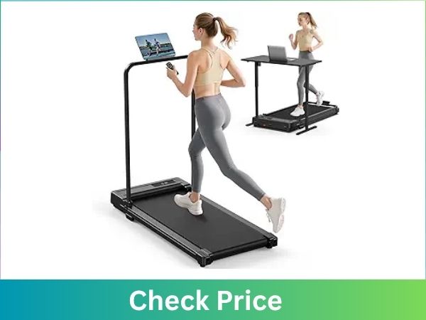 ULFARIO Folding Handle Bar Treadmill